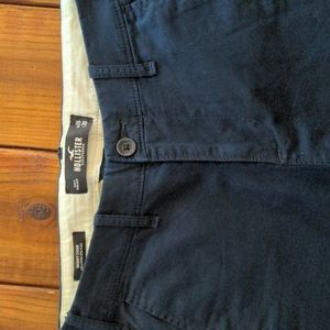 Men's skinny chino Hollister pants 26x30 blue